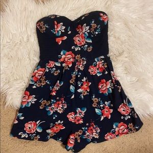 mini strapless romper